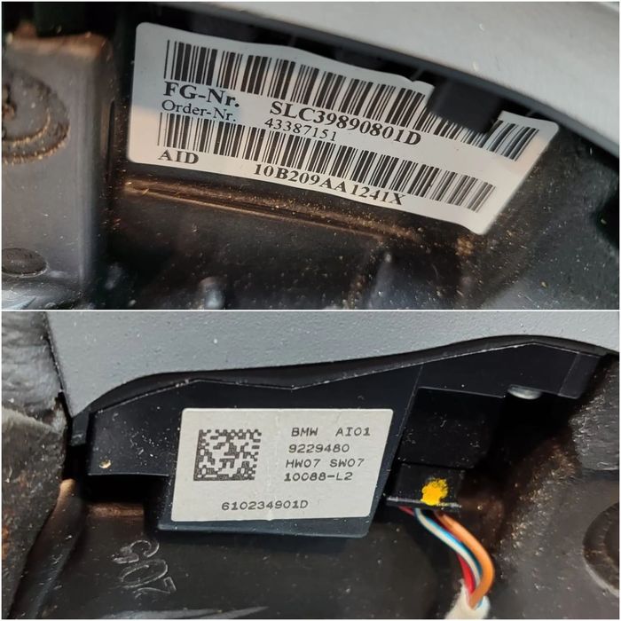 VOLAN PIELE CU COMENZI BMW SERIA 5 F10 / F11 2010–2013 / COD OEM 32336790886 (4C2)