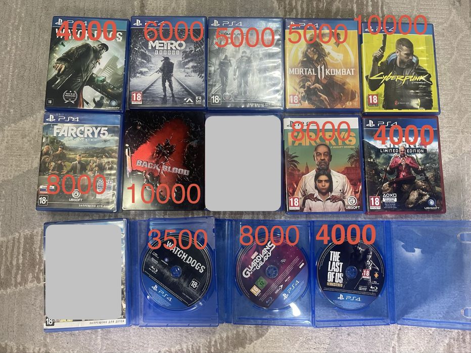 Продам игры на пс 5 пс 4
