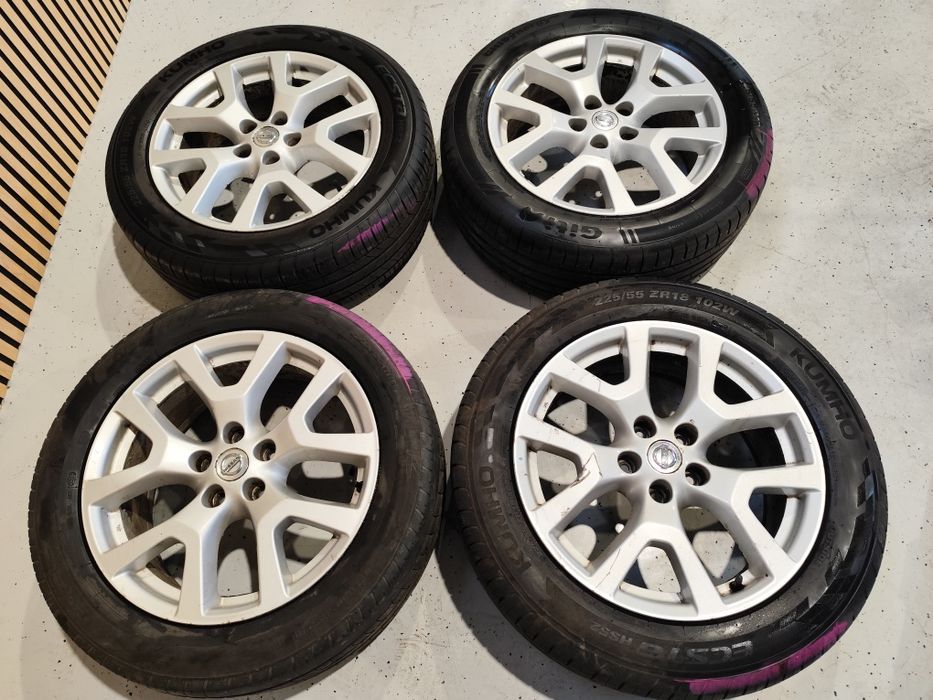 Set jante R18 Nissan Xtrail Qashqai Kadjar anvelope vara 225/55R18
