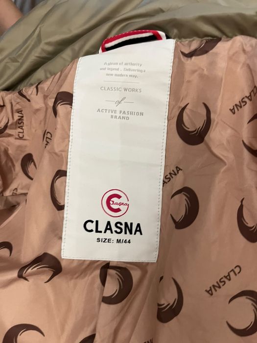Женский длинный пуховик Clasna.
