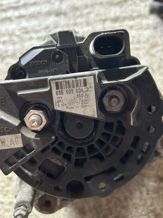 ALTERNATOR VOLKSWAGEN GOLF 5 (1K1) [FABR 2004-2008] 036903024J 1.4 BENZ BCA 55KW / 75CP