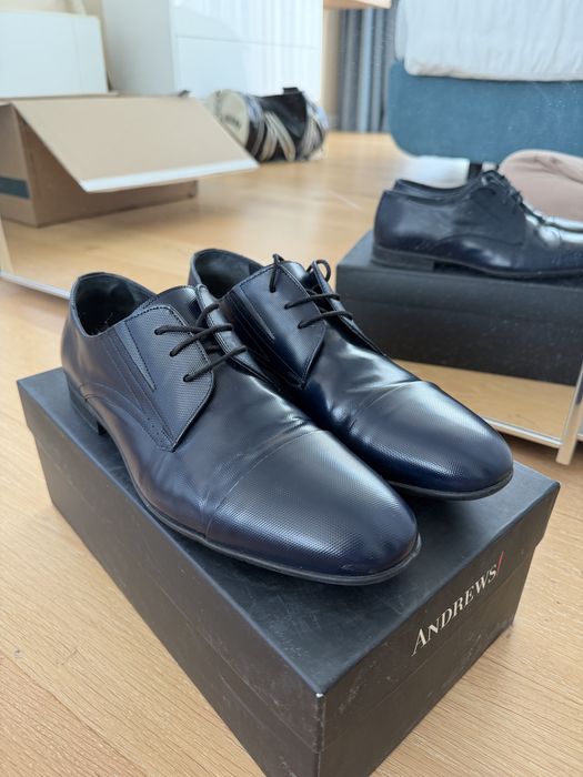 Официални Кожени Обувки Andrews 44 EU номер + кутия