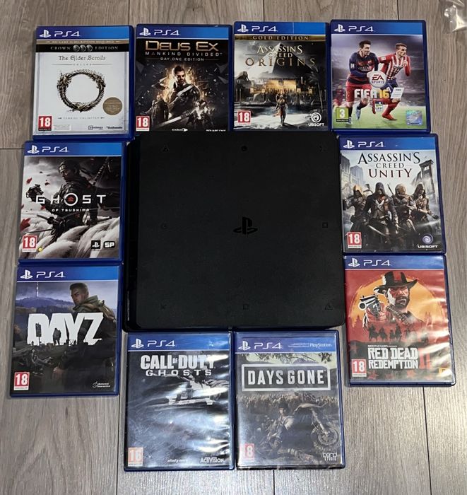 Ps4 slim 512gb perfect functional + jocuri