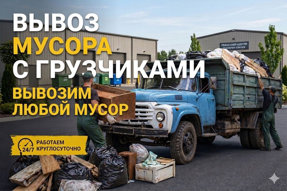 Вывоз мусора с грузчиками