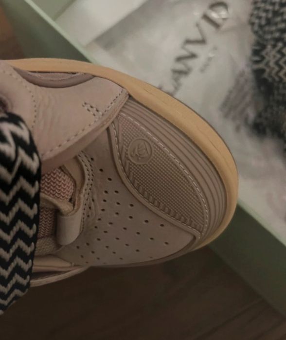 Lanvin leather curb pink