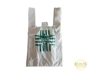 Punga biodegradabila  LOGO FARMACIE NATUR 24X42 -500 BUCATI