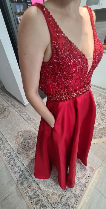 Rochie eveniment, cu buzunare