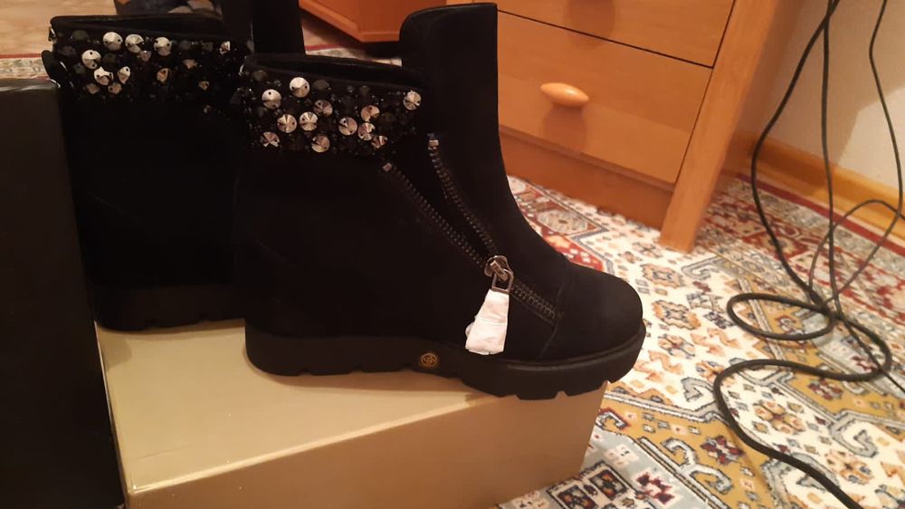 Продам полусапожки цигейка