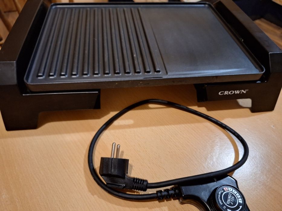 Електрическа скара Crown, незалепващо покритие