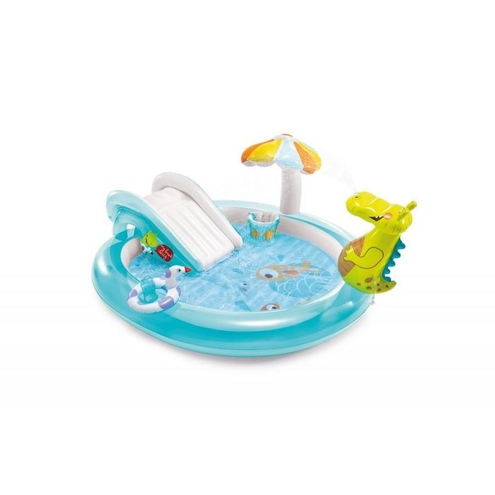 Piscina cu topogan 207x170x84 cm