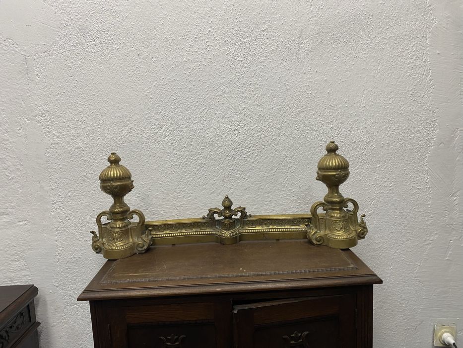 Бароков месингов предпазител за камина Германия 1900 1920