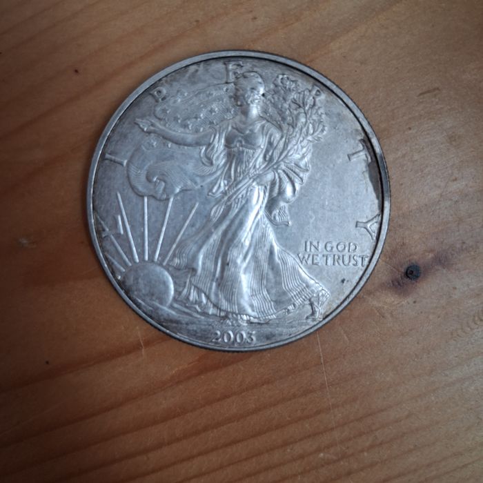 Moneda americana argint pur 2003