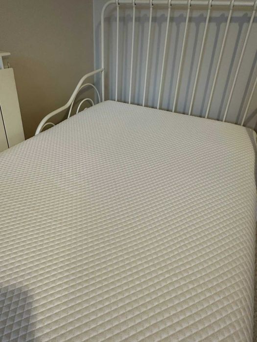 Комплект легло IKEA MINNEN, подматрачна рамка + матрак Happy Dreams 80x200 + протектор