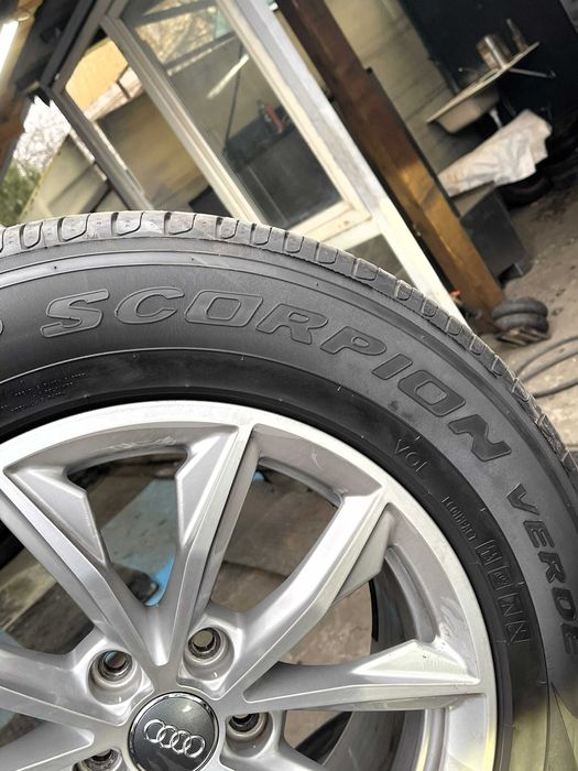 JANTE AUDI Q5 Originale+ANVELOPE PIRELLI/235-65-17.Profil 8MM /2025