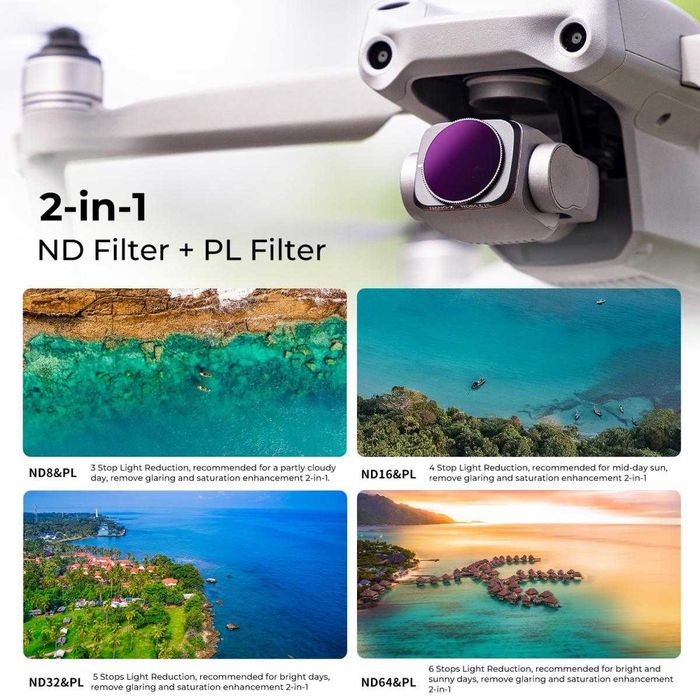 UV CPL ND VND Филтри K&F Concept за DJI Air 2S
