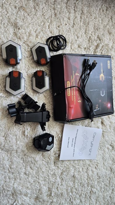 Semnalizare wifi bicicleta/trotineta/scooter față/spate, claxon, alarm