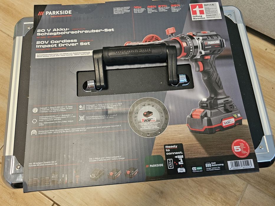 Parkside performance 20v ударна акумулаторна бормашина