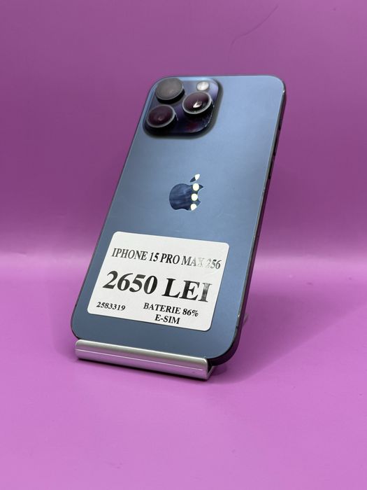 Iphone 15 Pro Max 256Gb 86% E-Sim•Amanet Matei Crangasi•25833