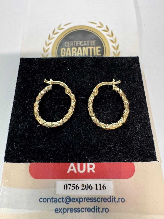 Cercei din aur 14k (69166.4/ 10 Pacurari 1) Garantie 2 ani!