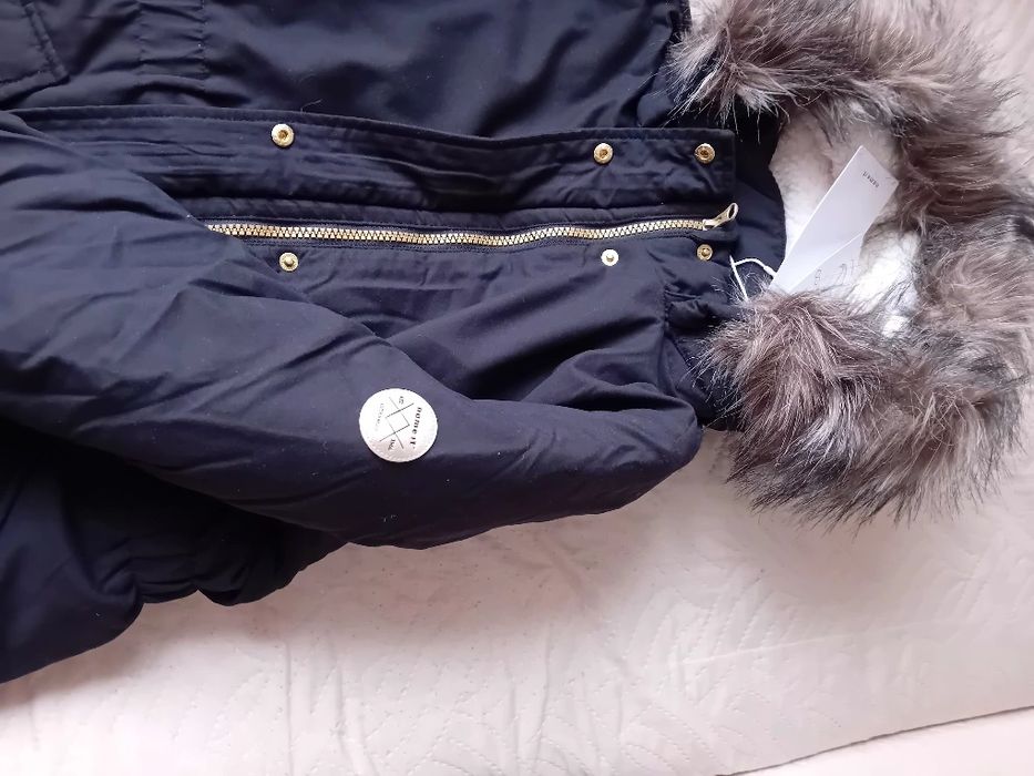 Черно яке парка за момиче ново с етикет