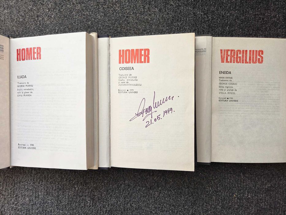 ILIADA + ODISEEA - Homer + ENEIDA - Vergilius (3 volume)