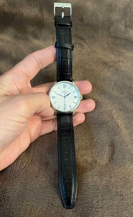 Vand ceas Festina mecanic, geam safir, curea piele naturala