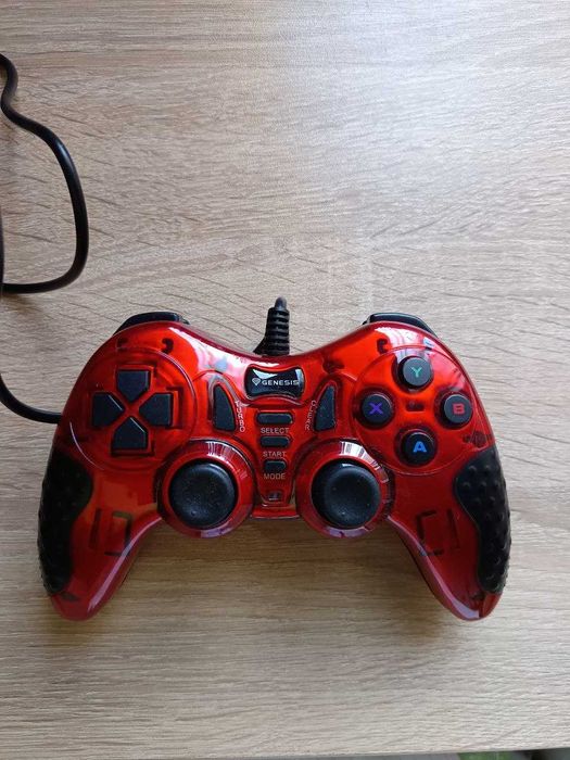 Playstation/плеистейшън  4 слим slim с червен джойстик и оригинални дискове с игри