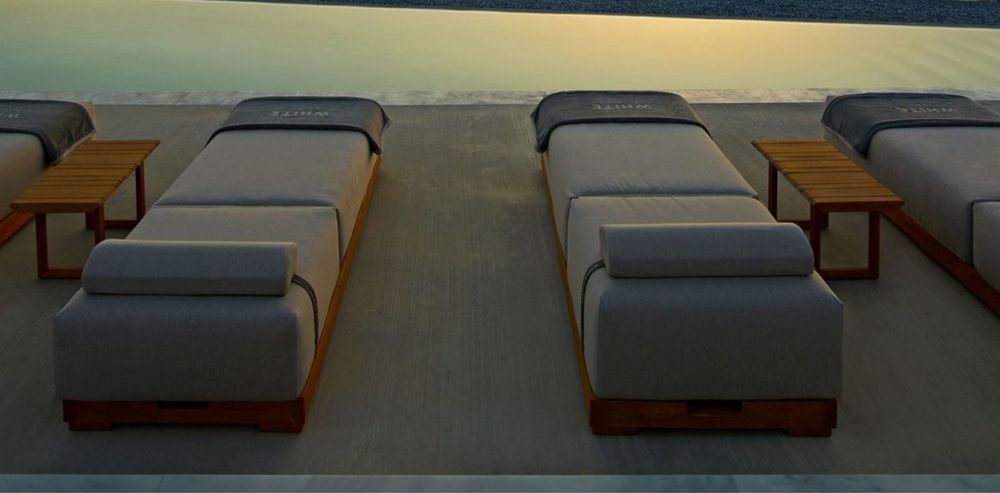 Sezlong curacao lemn