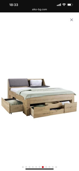 Легло с място за съгранение, ракла и матрак Айко Aiko