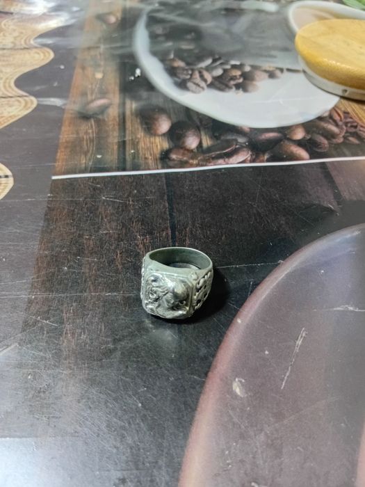 Серебряная печатка,с ликом Девы Марии.