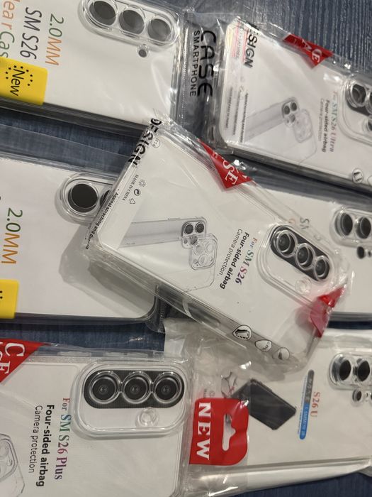 Samsung Galaxy S26 Ultra,S26+,S26 прозрачни силиконови гърбове