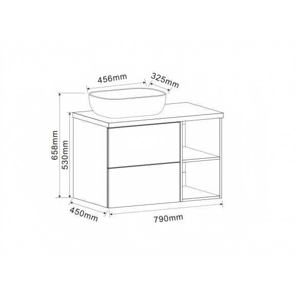 Мебели за баня ICP 8046-53