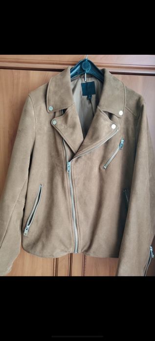 Geacă Biker H&M Camel  Unisex Mărimea M-L