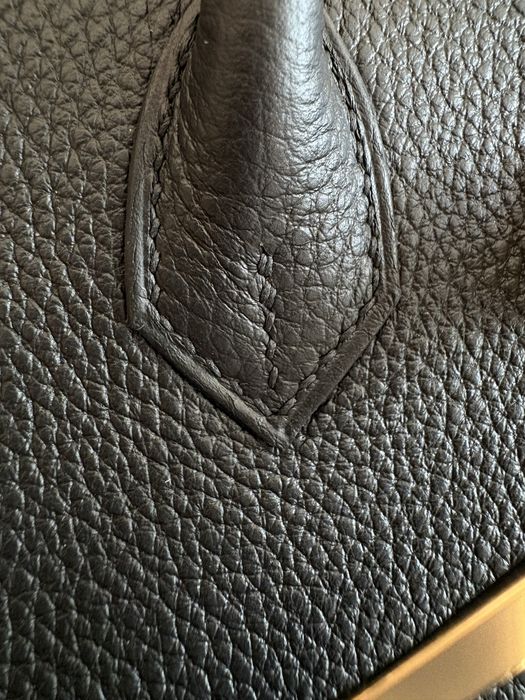 Hermès Birkin 25 Togo Noir GHW, пълен комплект, 2025 г.