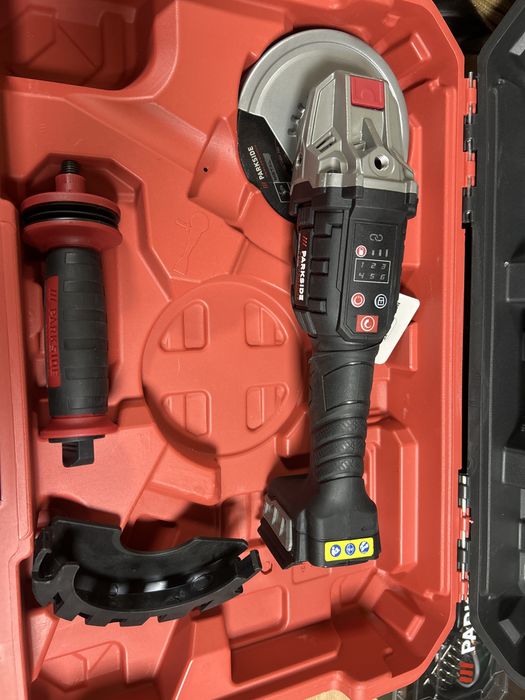 Акумулаторен ъглошлайф parkside