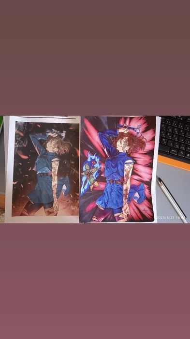 Продам рисунки из аниме