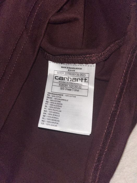 Carhart bordeaux t-shirt