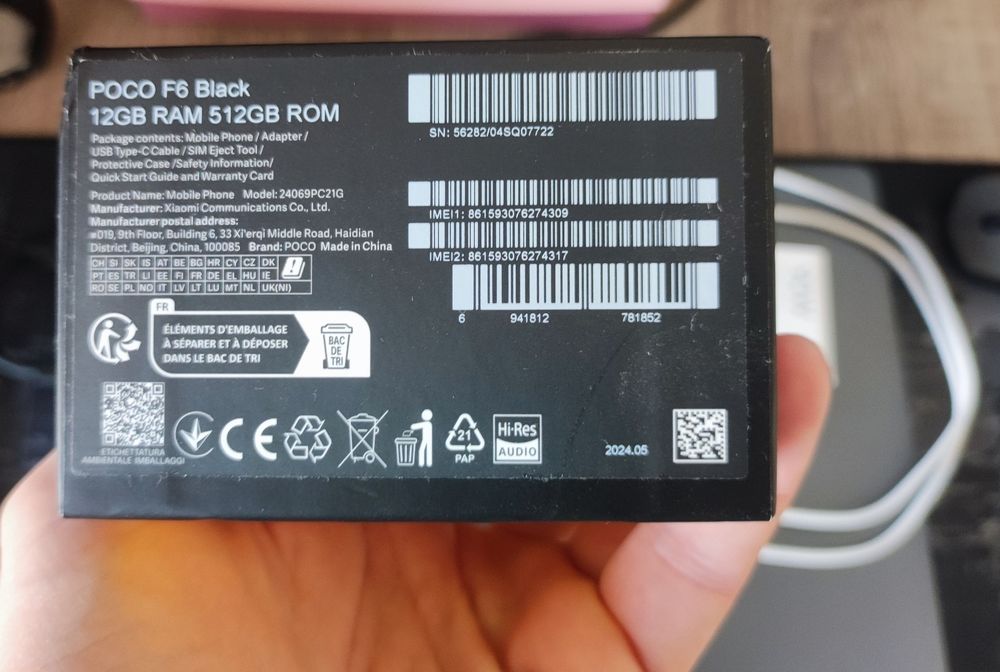 смартфон Poco F6, 12/512