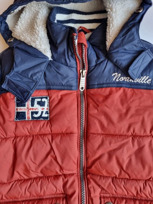 Зимно яке Palomino с пухена подплата, в червен и син цвят, размер 122