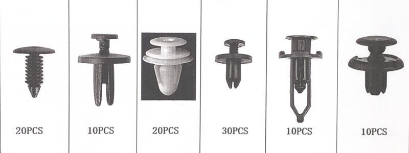Щипки за кори, тапицерия за автомобил Комплект- 100 бр.