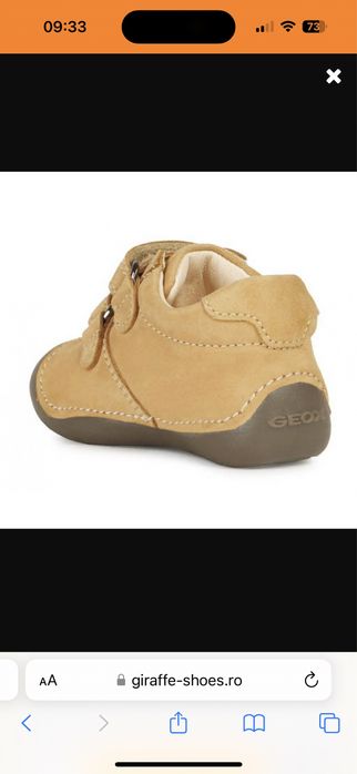 Pantofi bebe geox marimea 18
