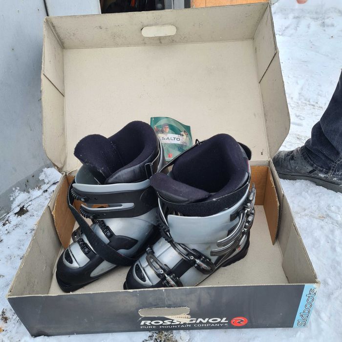 Лыжи горные с ботинками