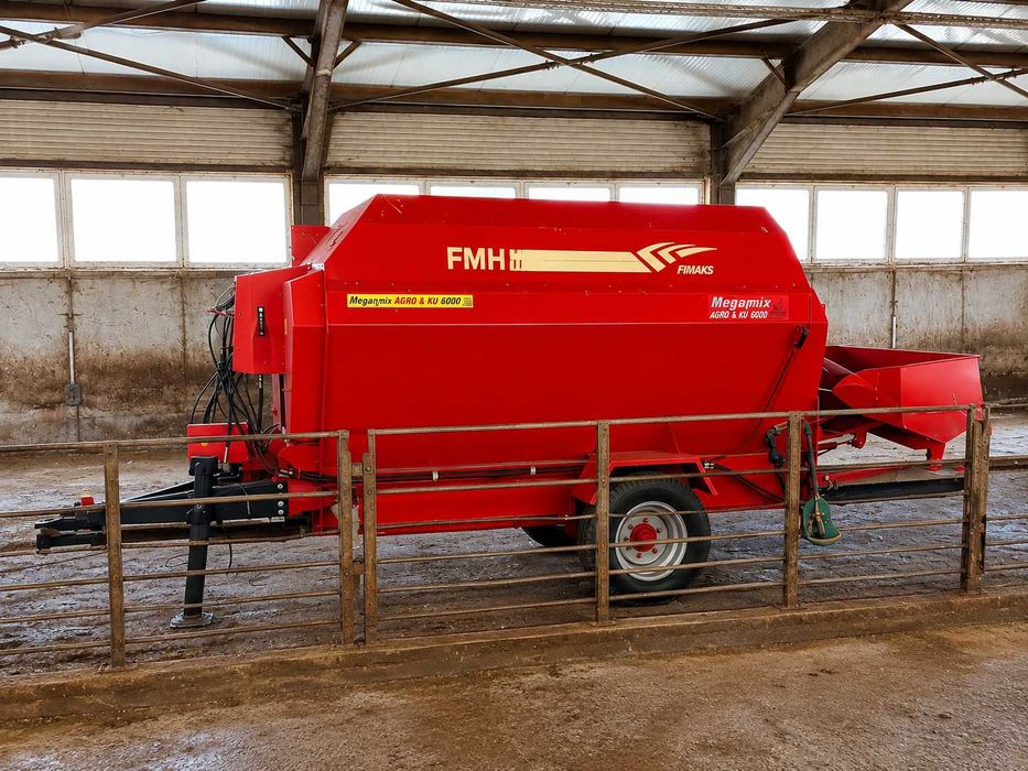 Фуражораздаващо миксер ремарке FMH Fimaks Megamix Agro & KU 6000