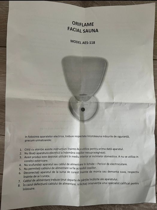 Facial sauna Oriflame