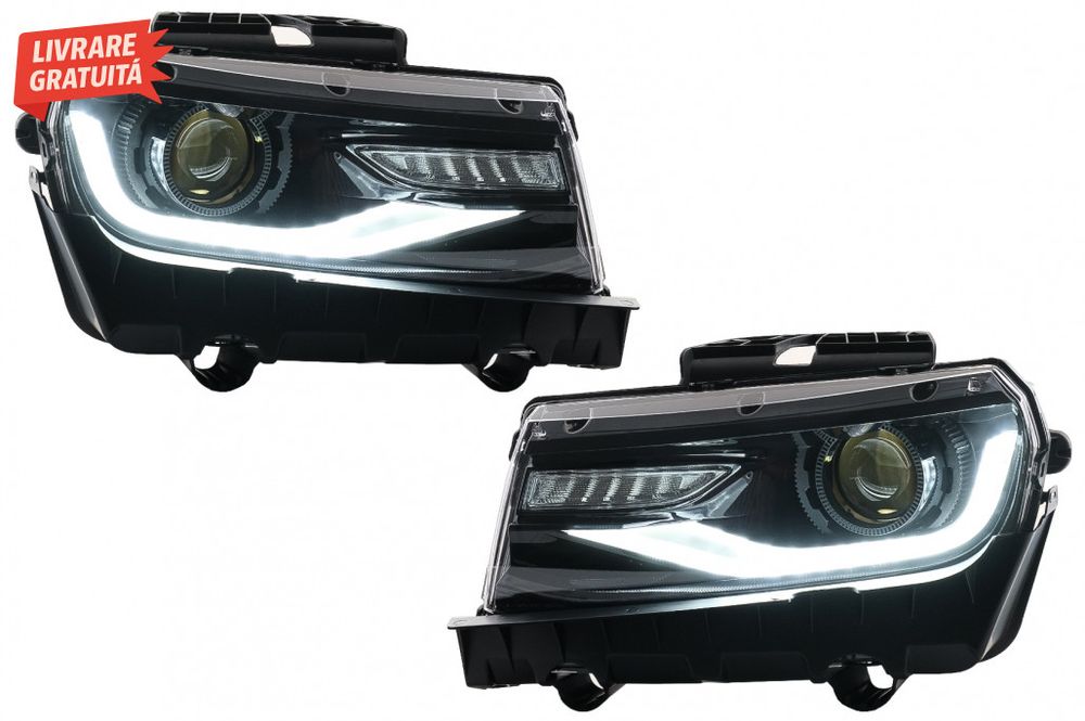 Faruri LED DRL Chevrolet Camaro (2014-2015) cu Semnal Dinamic Conversi