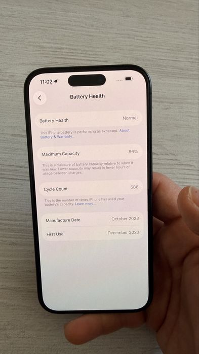 iPhone 15 Pro , 256GB , Black Titanium