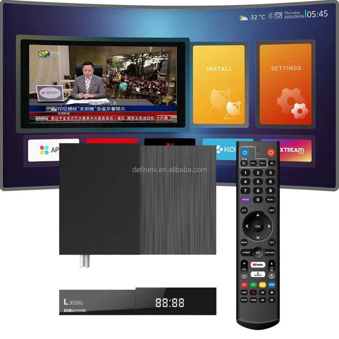 Спутниковый тюнер+ IPTV каналы DEFINE OS L36ultra 4K