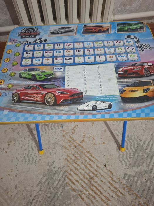 Парта  Алфавит  60x50x60 см, темно-синий