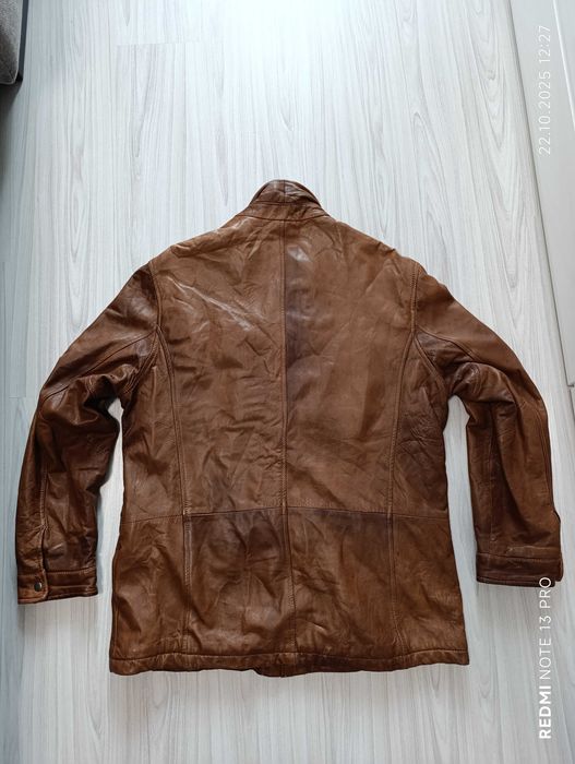 Nils Sundström''оригинално мъжко кожено яке шуба ХЛ размер