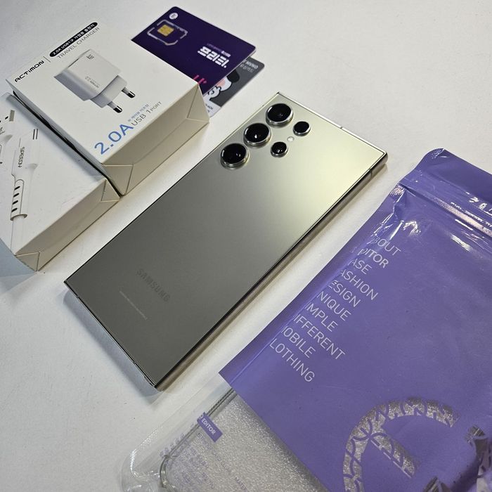 Samsung s24 ultra titanium gray 256 gb.